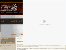 Tablet Screenshot of billetterie.aammarrakech.com